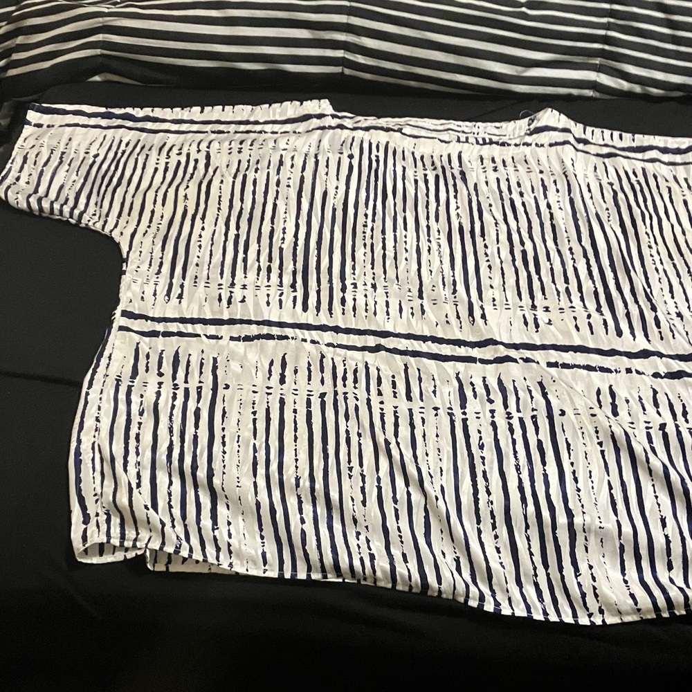 Striped Black and White Top